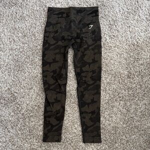 Gymshark Leggings - Black Camo